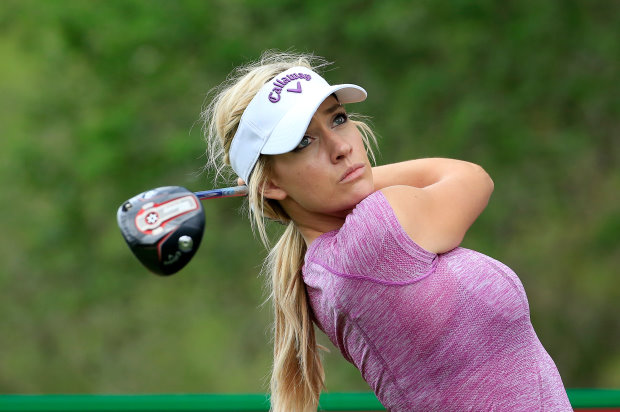 Paige Spiranac of the United States (Photo by David Cannon/Getty Images) *** Local Caption *** Paige Spiranac