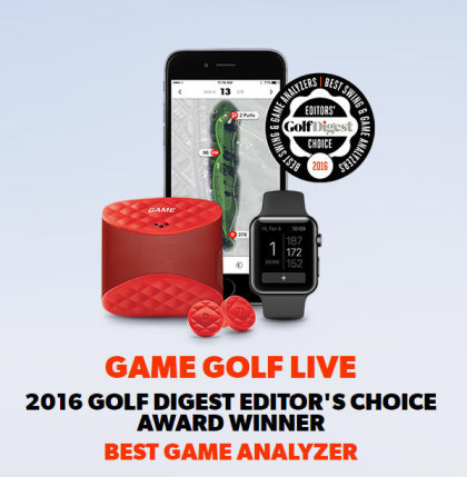 GameGolfLive award from Golf Digest