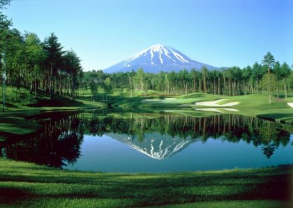 Narusawa Golf Club and Mount Fuji