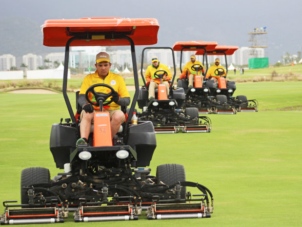 Jacobsen mowers preparing the Reserva Marapendi Golf Course in Rio de Janeiro