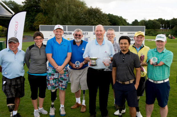 Prizewinners at the first English Disability Open (© Leaderboard Photography)