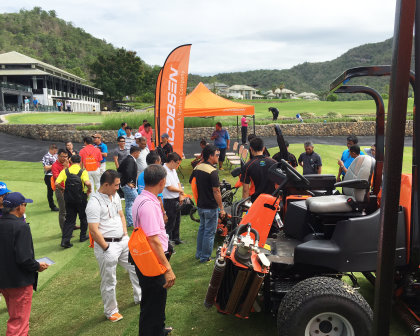 46 attendees from 24 golf courses around Thailand took part in Jacobsen and Shriro Thailand’s demo day at Black Mountain Country Club