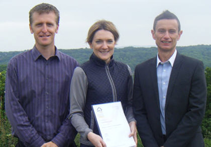 Matthew Orwin (left), Jess Eyton (centre) and David Reeves (right)