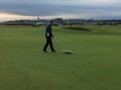 STRI's Adam Newton at The Old Course, St Andrews