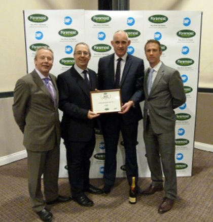 (from left): Chris Steel, Foremost Chairman; Paul Gerrard, national sales manager ProQuip;  Russell Brooks, general manager ProQuip Golf; Chris Glenday, Foremost Approved Supplier Manager
