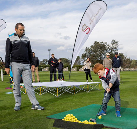 As many as 35 juniors, some as young as five-years-old, now regularly attend the Sergio Garcia Junior Golf Academy 