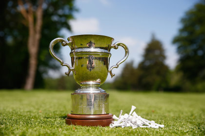 OTTERSHAW, ENGLAND - MAY 13: The Bernard Hunt Trophy during Round 3 of the Senior Club Pro's Championship at Foxhills on May 13, 2016 in Ottershaw, England. (Photo by Christopher Lee/Getty Images)