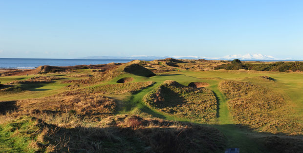 ‘The Postage Stamp’ – your opportunity to play the iconic 8th hole at Royal Troon. It only measures a scant 123 Yards … but as the legendary Willie Park said ‘A pitching surface skimmed down to the size of a Postage Stamp’ makes for a great challenge’