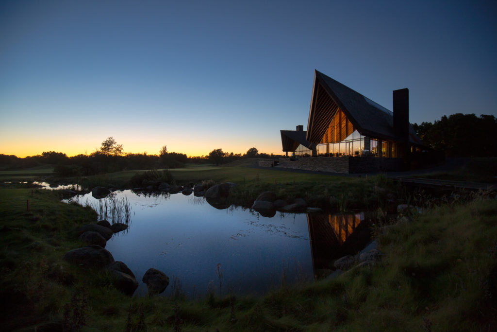 The Scandinavian award winning clubhouse designed by Henning Larsen Architects