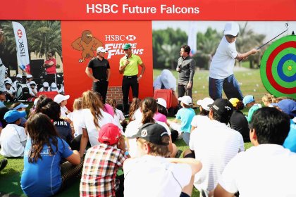 Top golfers inspire Abu Dhabi's Future Falcons