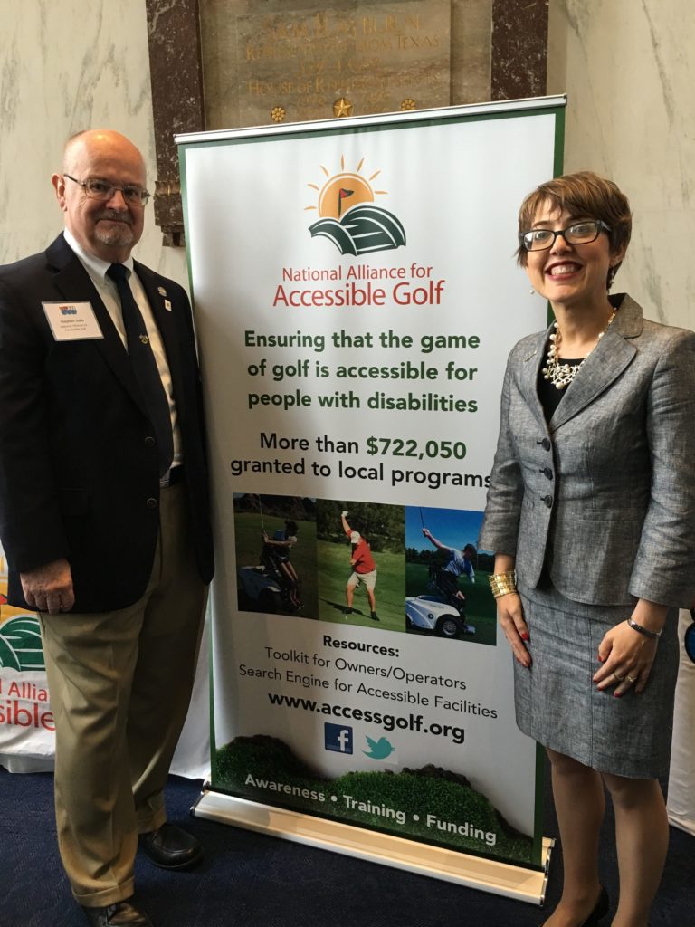 Steve Jubb and Chava McKeel at National Golf Day 2016