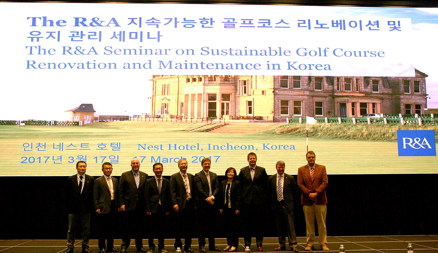 Expert panel members presented at The R&A's Sustainability in Golf seminars