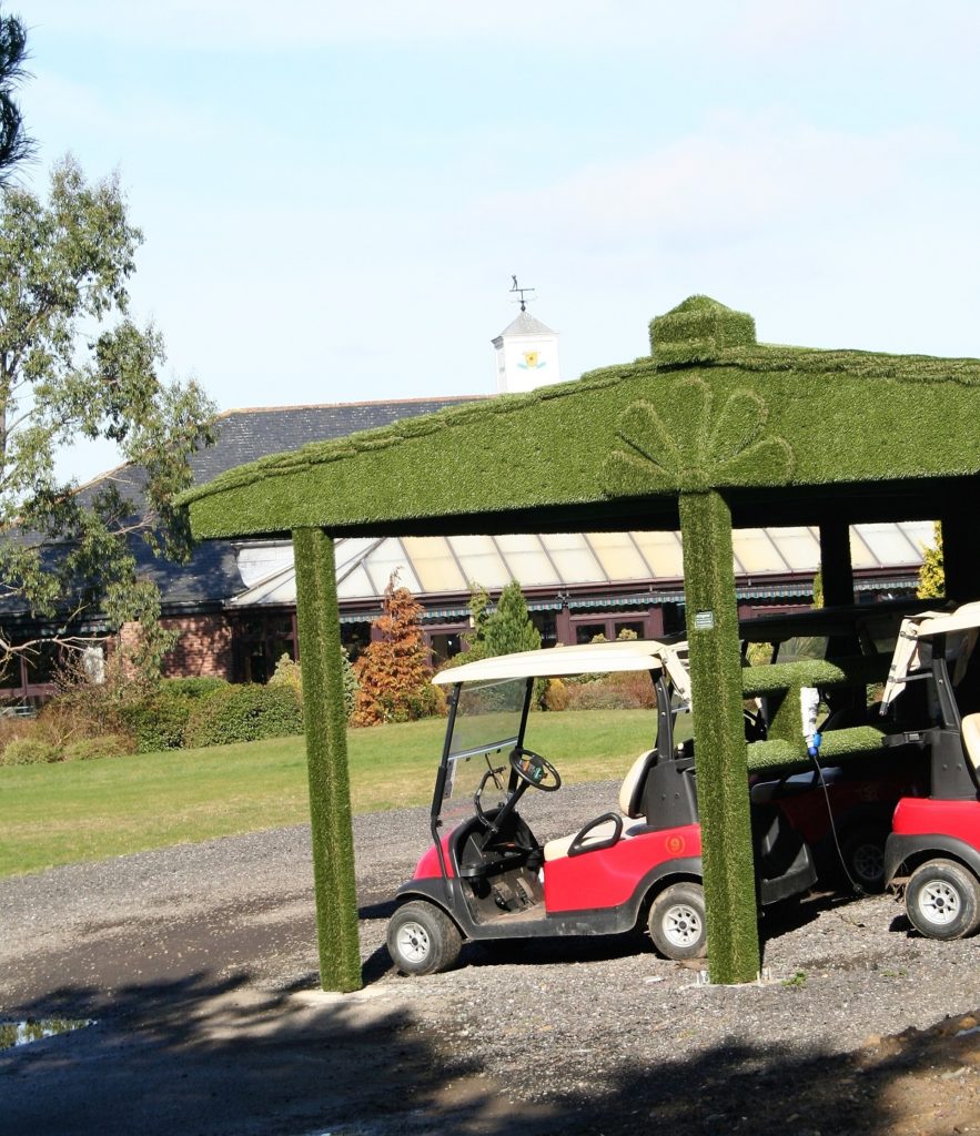 Easigrass buggy shelter at Ramside Hall