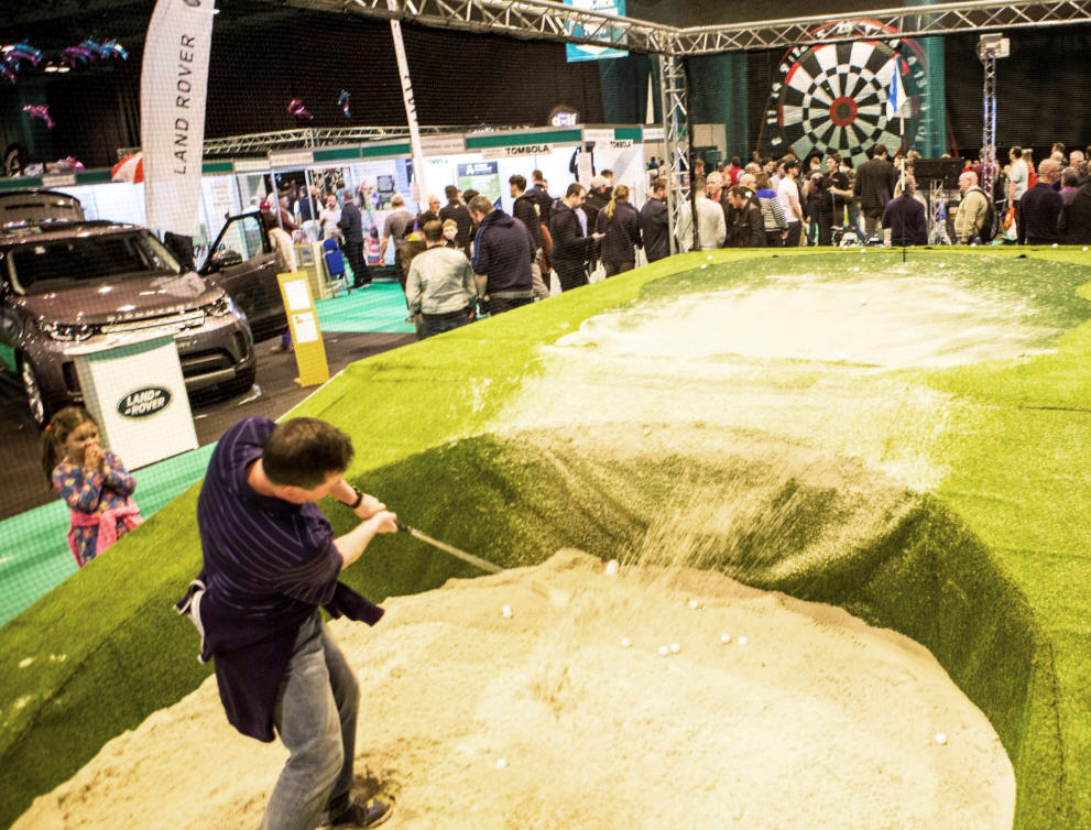 Scottish Golf Show bunker challenge